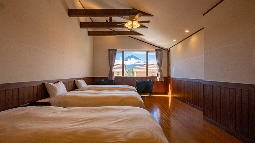 2F寝室①【スーペリアメゾネットコテージ富士山ビュー】