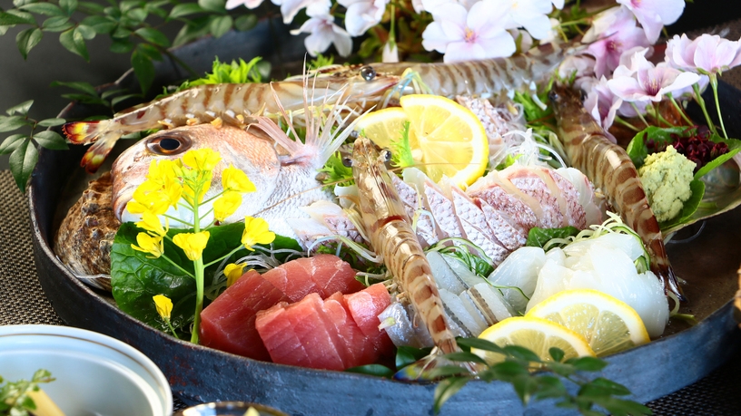【楽天月末セール】 【松コース】鮮魚の姿盛り！海の幸を独り占め【一泊二食】