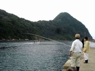 竹野浜で海釣りなんて〜楽しい