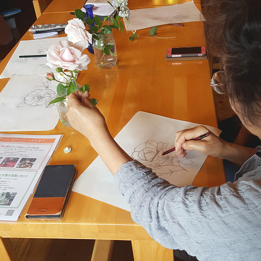 絵手紙を描いてみましょう