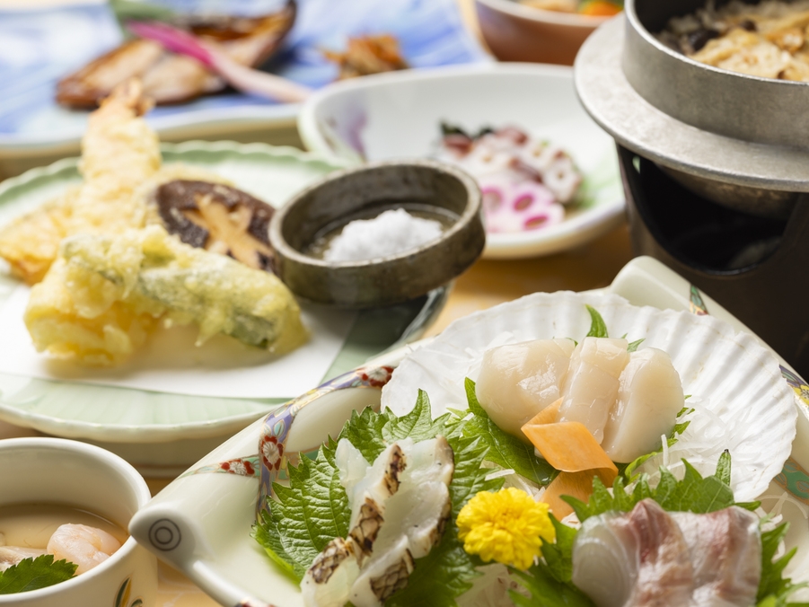 【観光プラン／スタンダード】三陸の新鮮な海の幸・山の幸を満喫〜料理11品〜