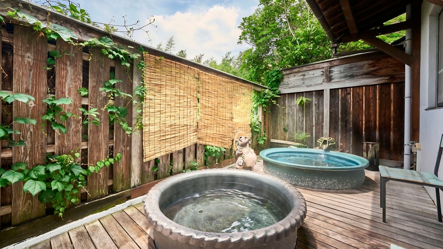 【平日限定-おてがる会席】甲賀の里山でのんびり、自家源泉「美肌の湯」を楽しむ旅。