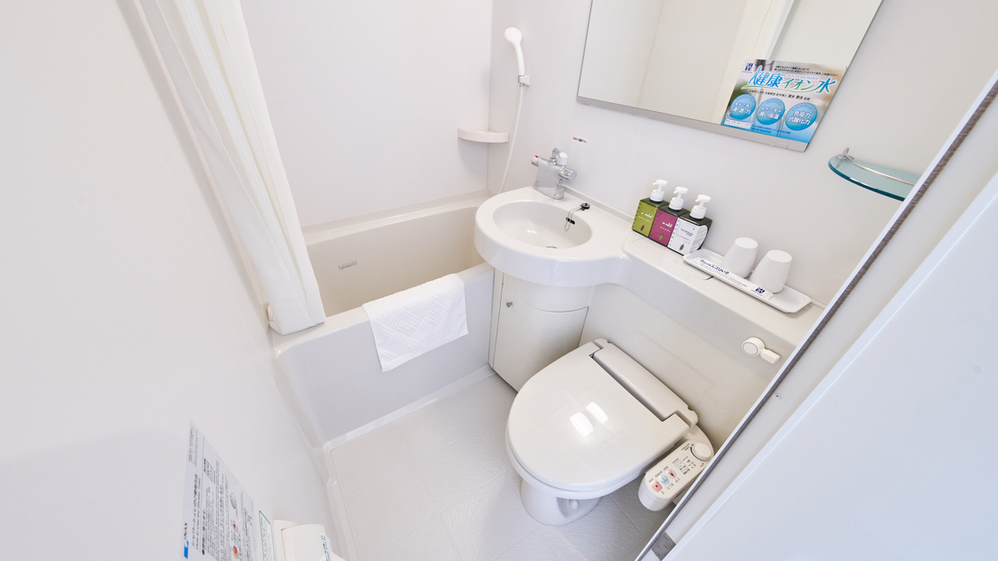 全室にユニットバス完備