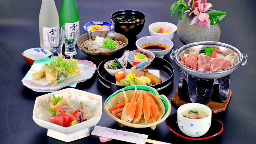 【女将厳選利き酒プラン】四季会席☆旬の食材を活かした料理コース1泊2食付