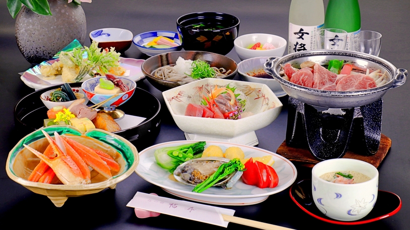 【選べるアワビ料理付☆】お造りorステーキ☆選べるお料理コース[1泊2食付]