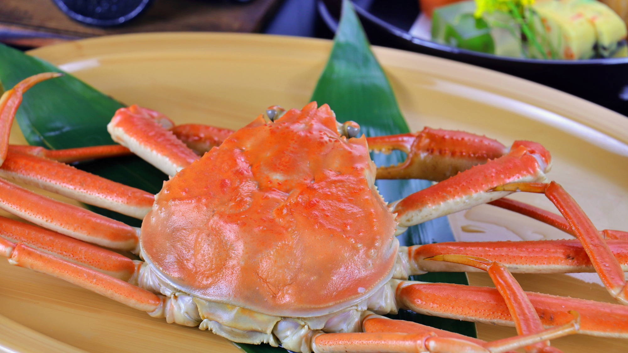 【カニ＋和牛陶板焼き付き会席（グレードアップ）】単品_茹でガニ