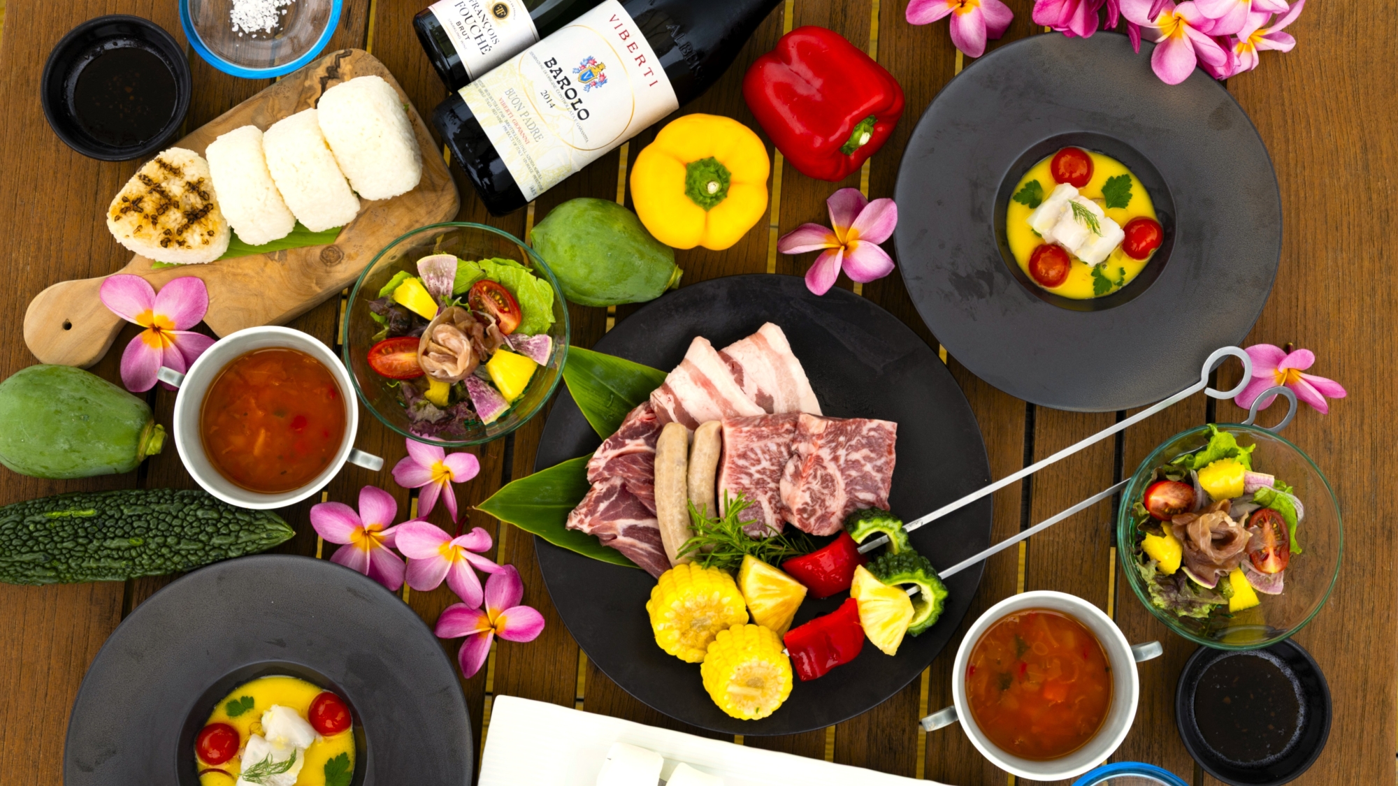 ビーチサイドサンセットBBQ（メニュー一例）