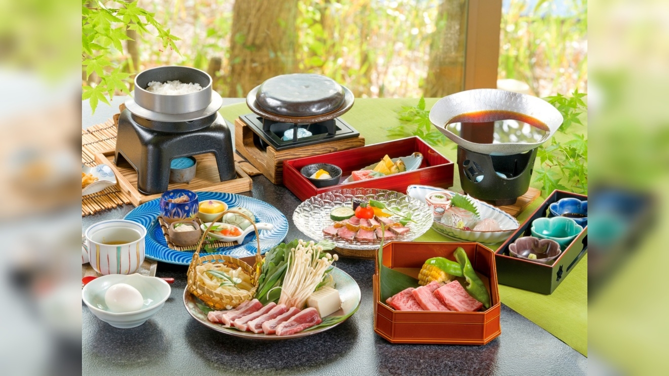 【お部屋食】黒毛和牛と河内鴨のコラボレーション！至福の味覚体験『夏の特選肉会席』
