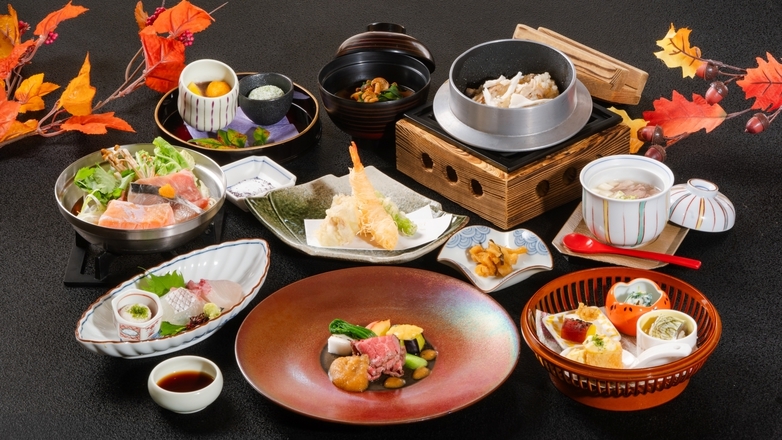 【お部屋食】旬を味わう「やまぶき会席」日帰り温泉プラン≪タオルつき≫