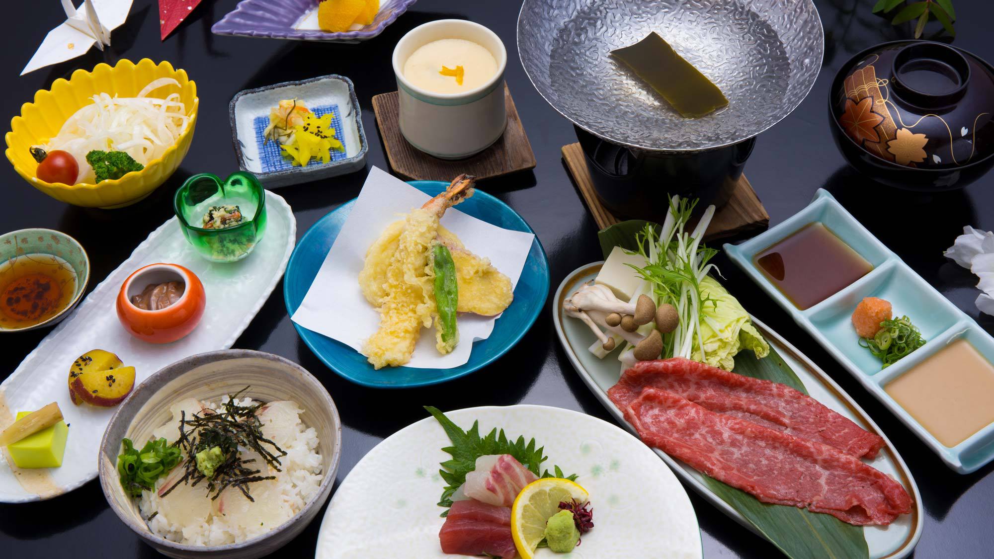 【季節のミニ海鮮丼・淡路牛しゃぶしゃぶ】淡路島の恵み盛りだくさん☆サンライズ御膳プラン