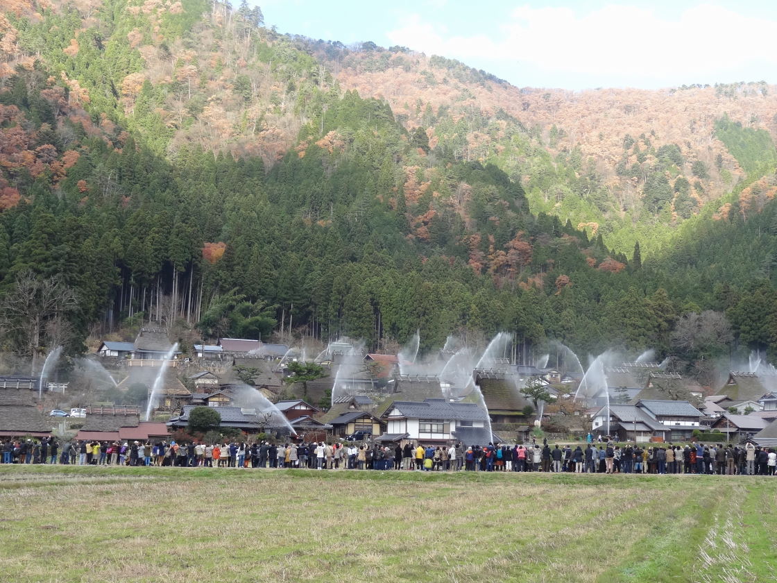 【5月19日 宿泊限定】翌日開催｜美山かやぶきの里「一斉放水点検」駐車場付きプラン（朝食食材付）