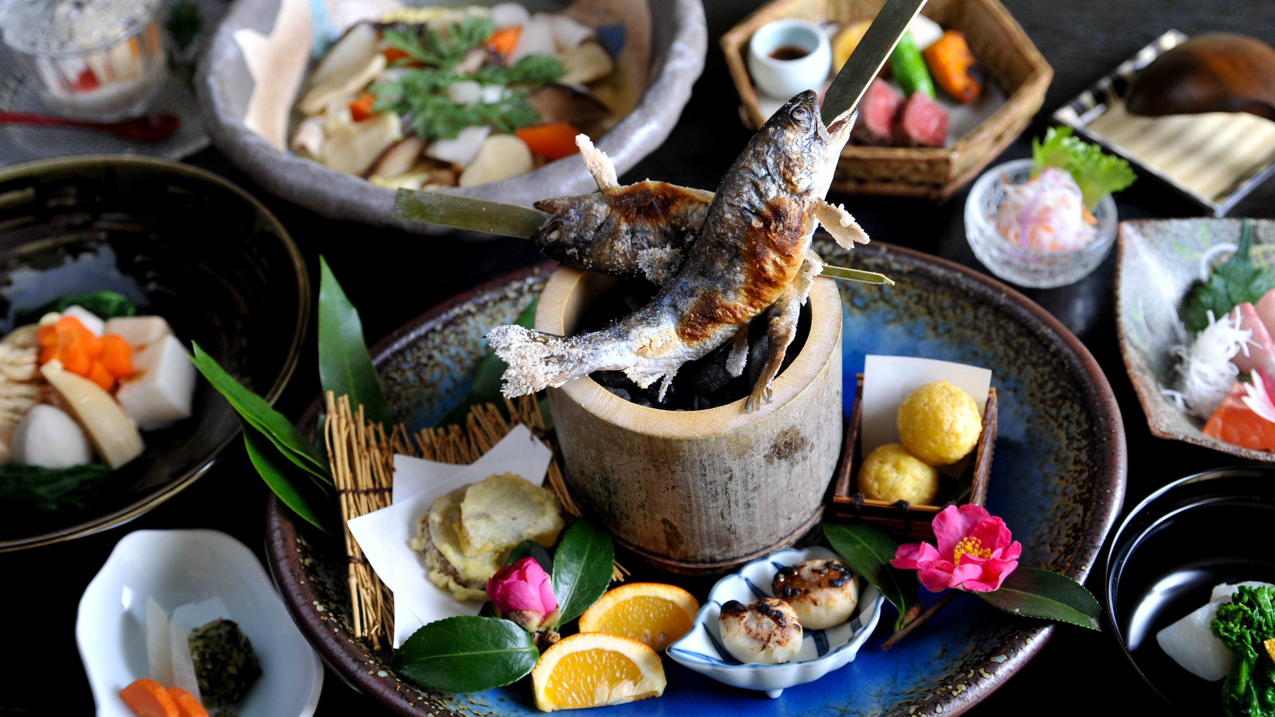 【盛り付け例】季節の会席料理