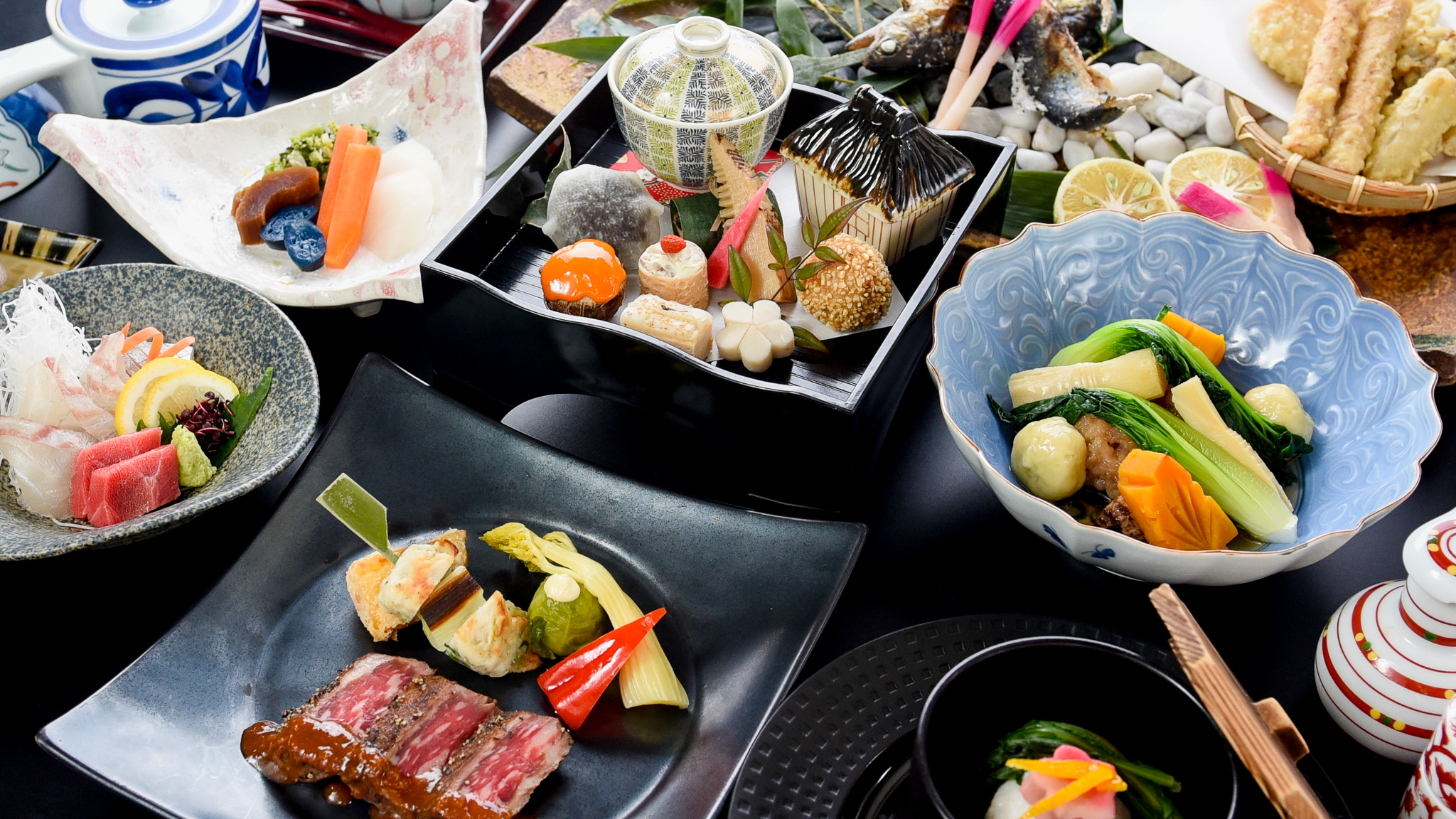 【盛り付け例】季節の会席料理