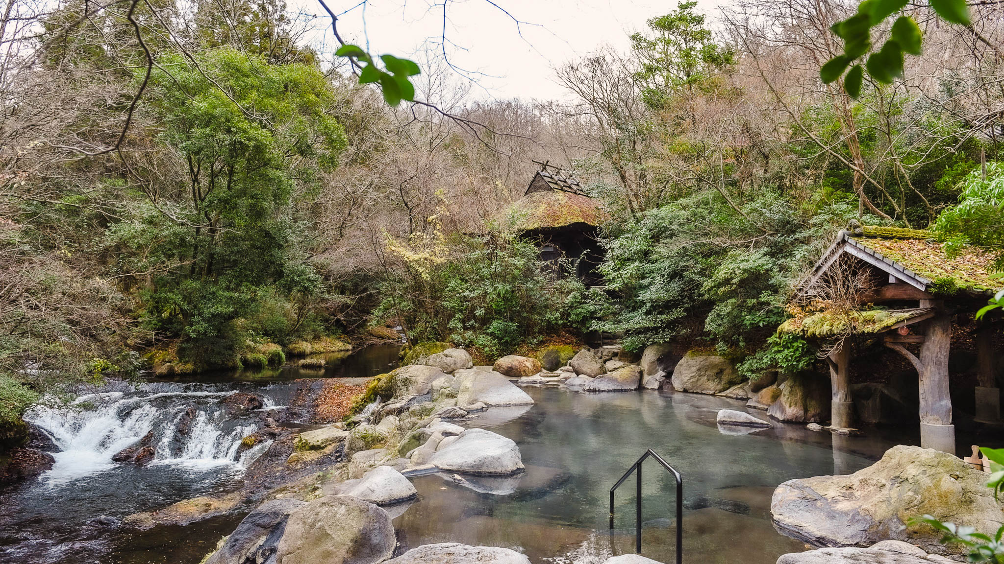 晩冬｜幽谷の湯（男性専用露天風呂）