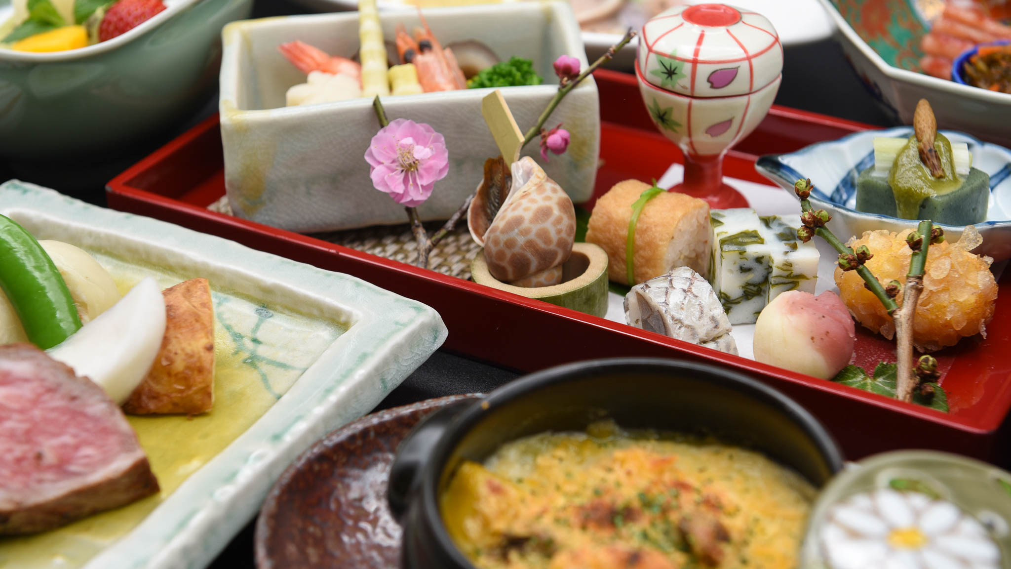 【盛り付け例】季節の会席料理