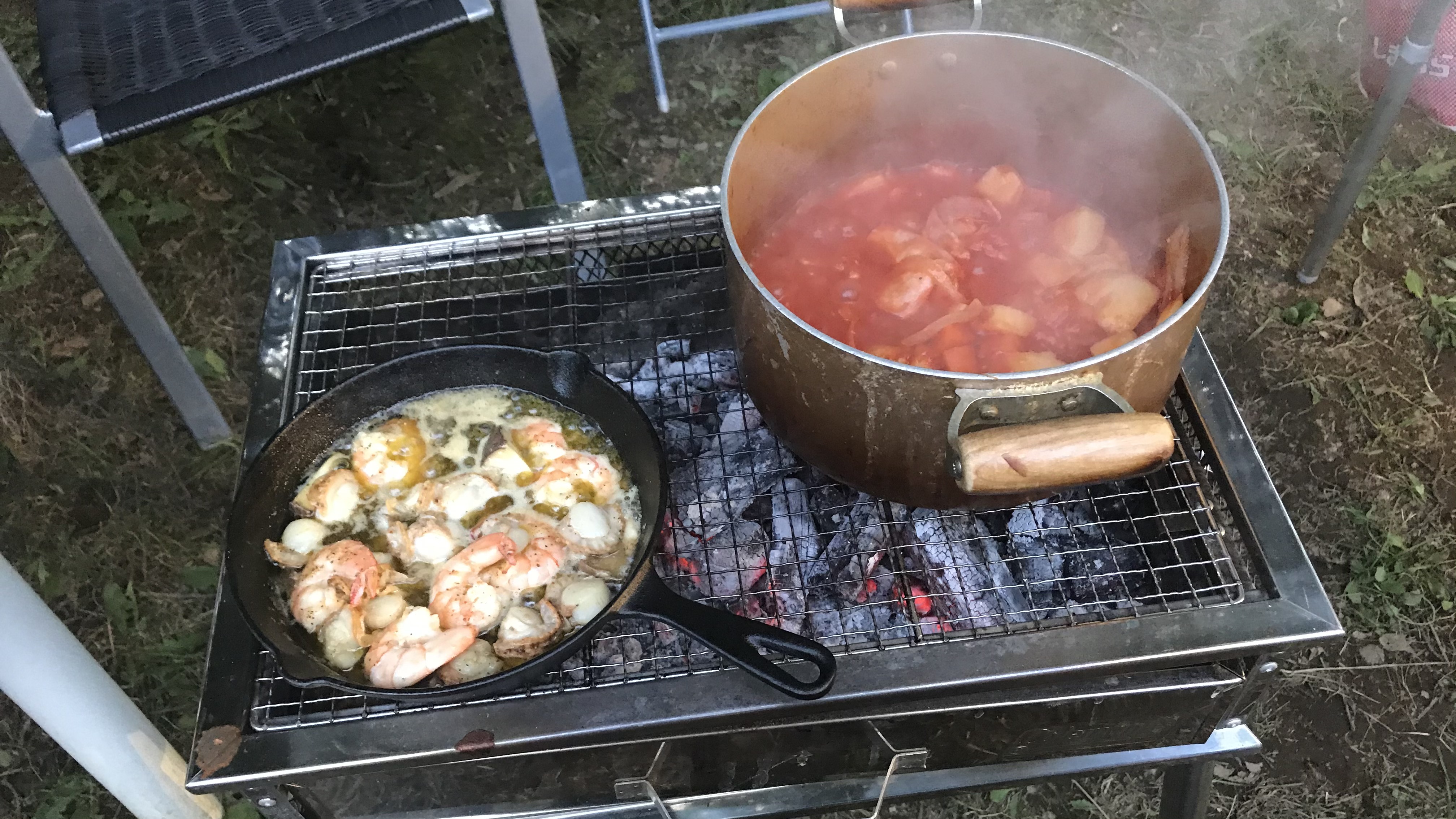 アヒージョと煮込み料理、うまうまです(^-^)