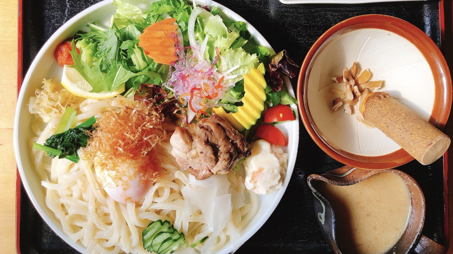 野菜ぶっかけうどん