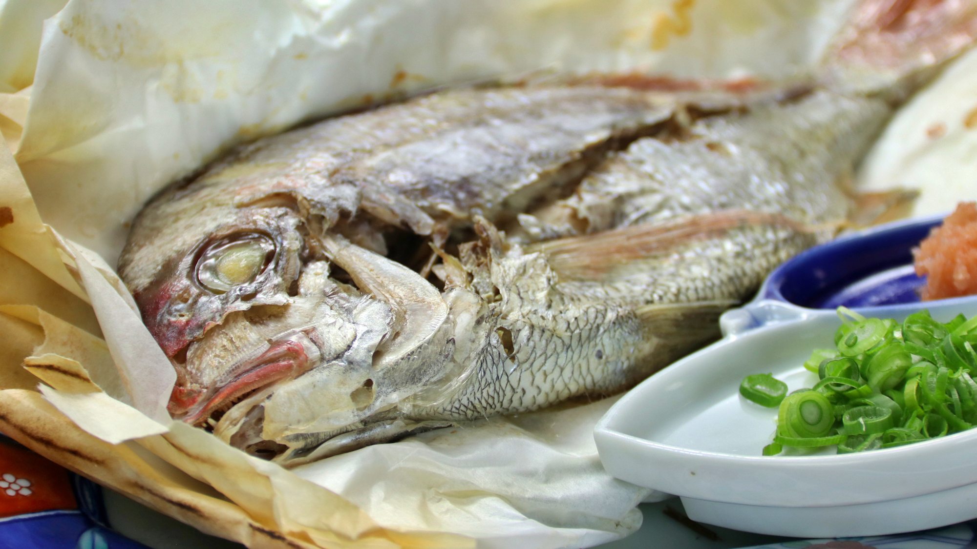 【料理】鯛の奉書焼き 