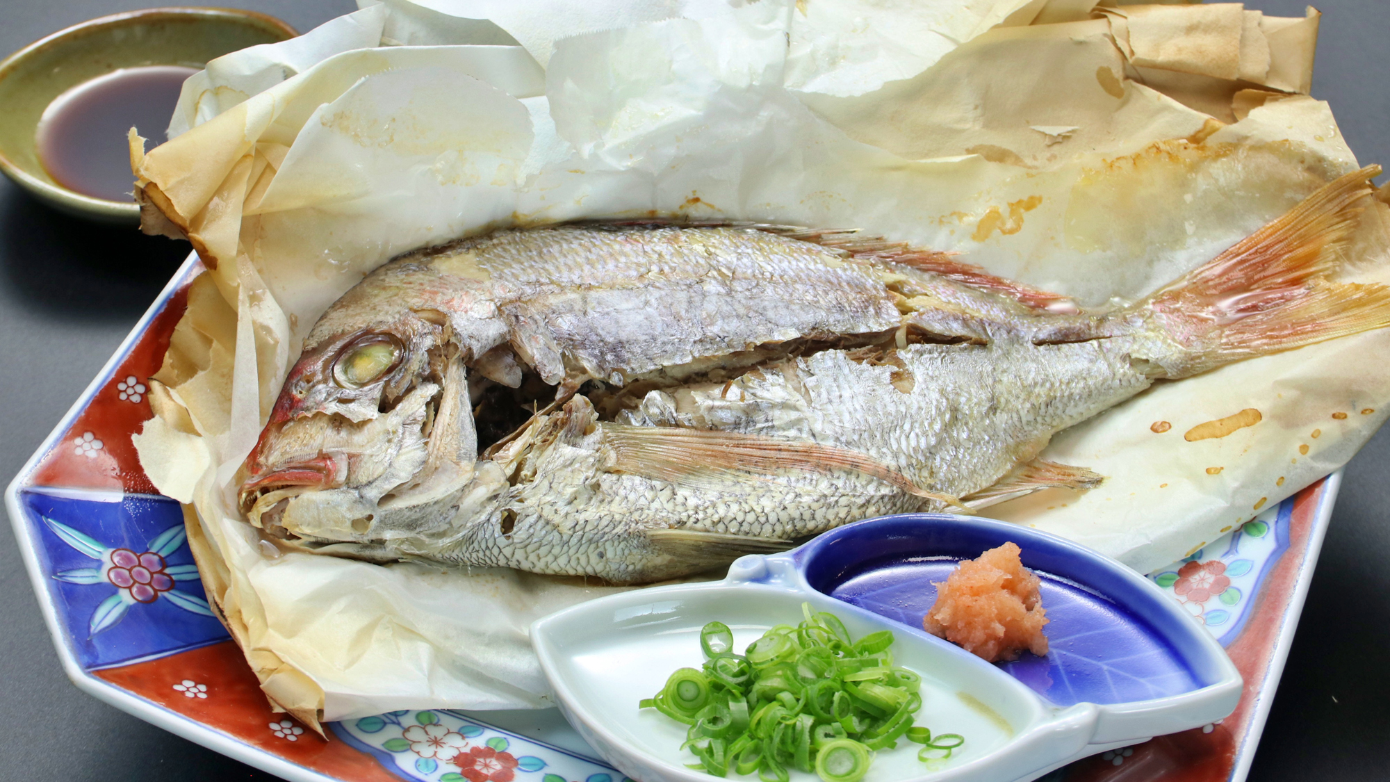 【料理】鯛の奉書焼き 