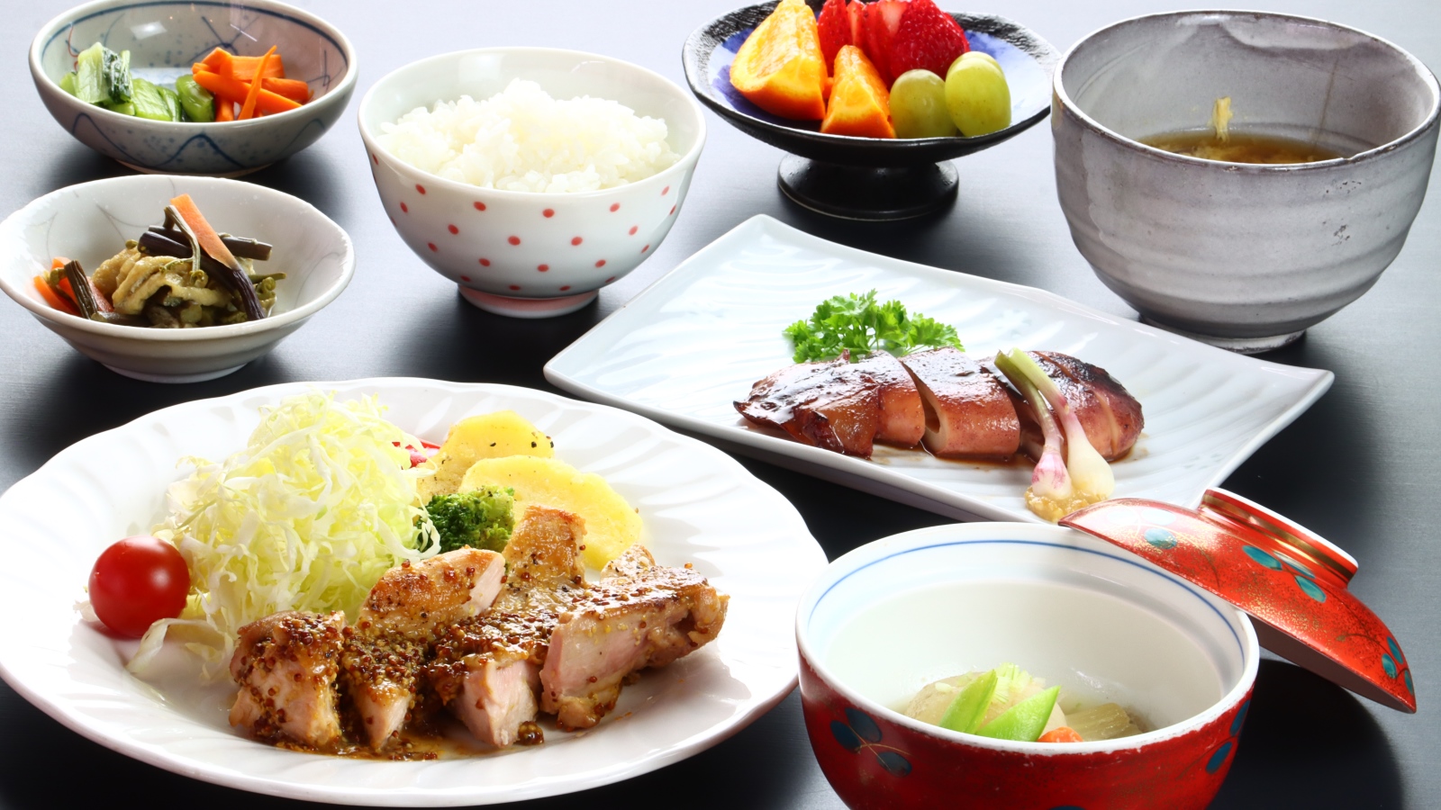 夕食　カジュアル全体