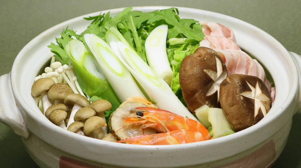 【冬季限定特選プラン】寒い季節は家族で温か料理と天然温泉につかり心と体をぽかぽかに！選べる鍋に舌鼓！