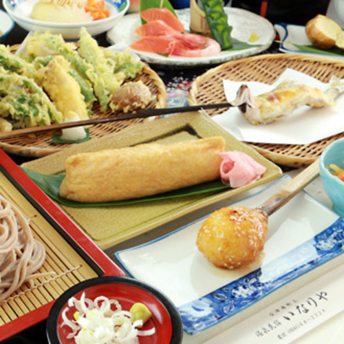 民宿いなりやの夕食