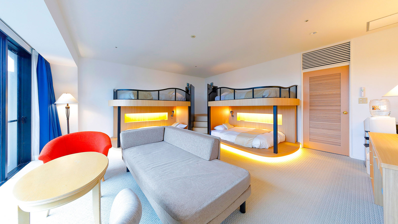 【禁煙】スーペリア洋室5ベッド KATARAI内風呂あり