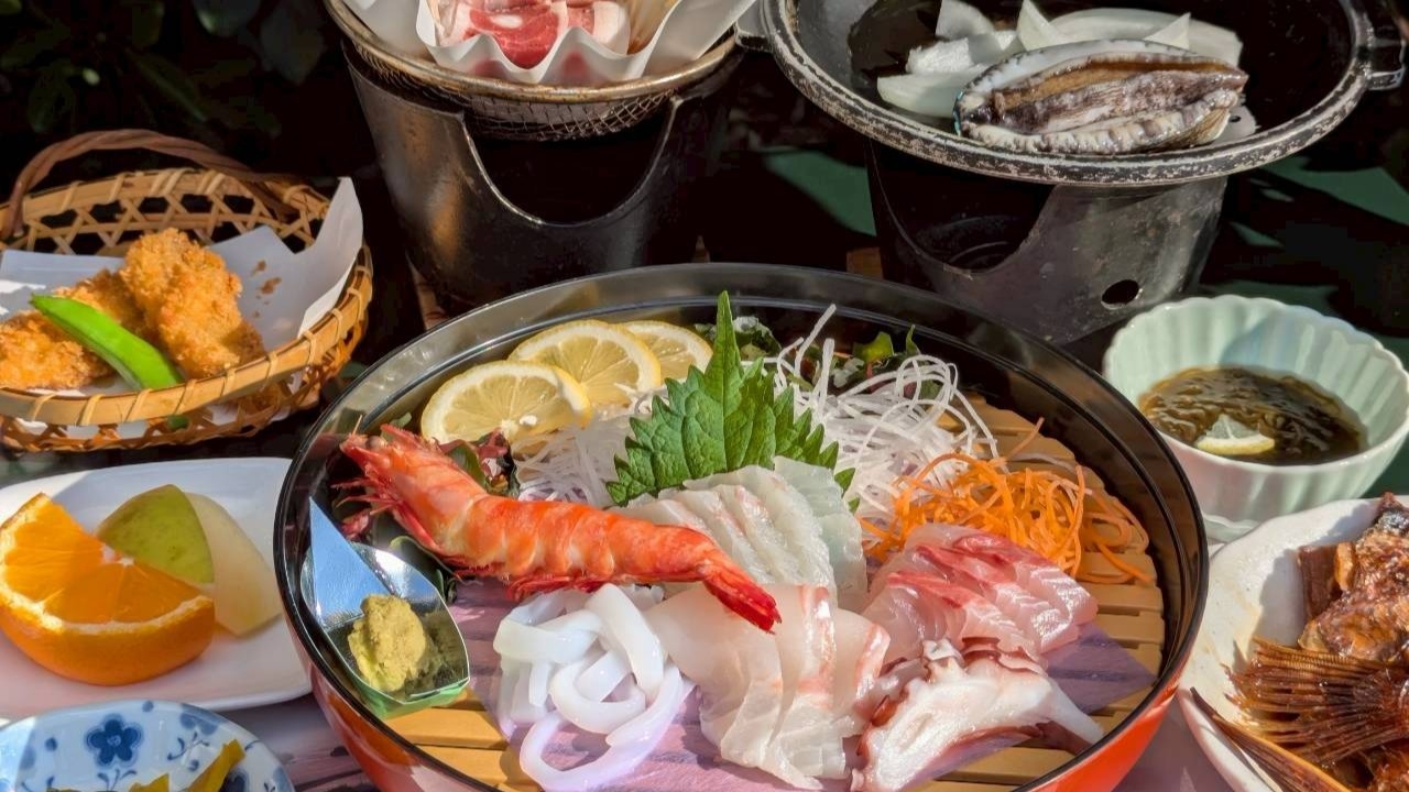 【天草へひとり旅】自分のペースで旅するあなたを応援♪夕食は「お刺身会席」★アワビの踊り焼き付★