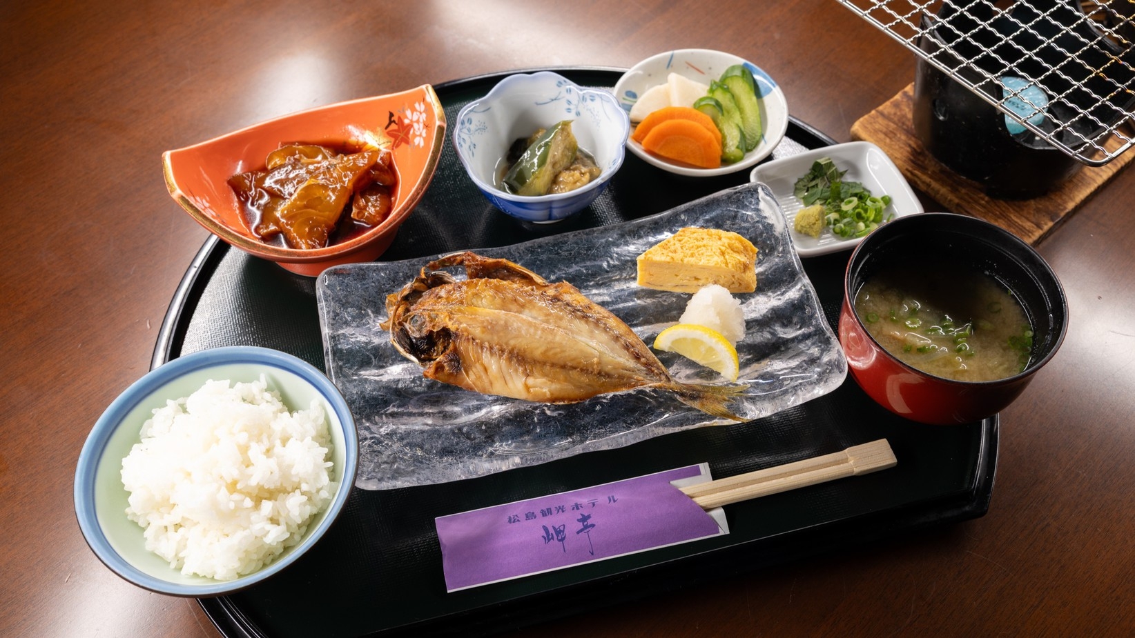 【朝食付】熱々の干物・鯛の漬け・手作り漬物が食欲をそそる！シンプルだけどご飯のすすむおかずで満足♪