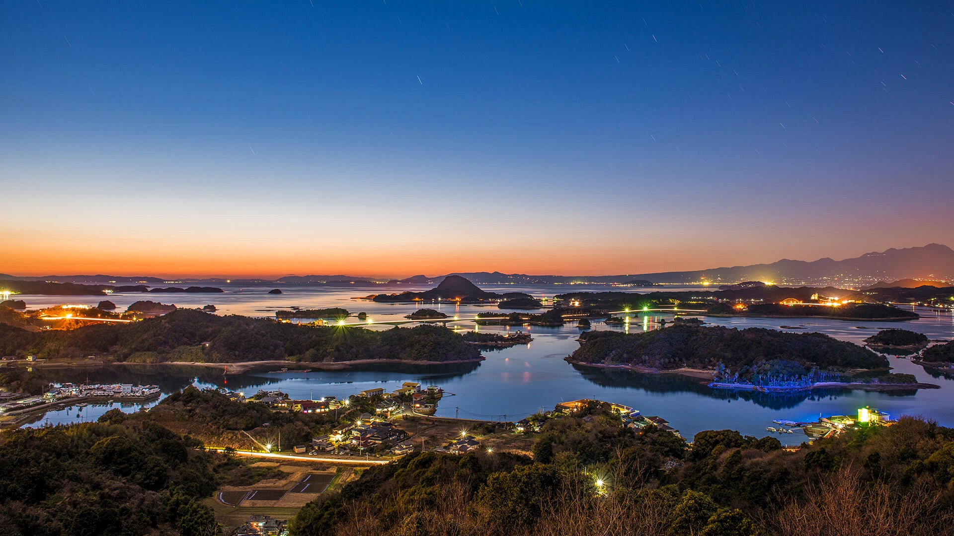 【天草松島の夕日】高舞登山展望台から見る夕日は日本の夕陽百選にも選ばれるほどの絶景
