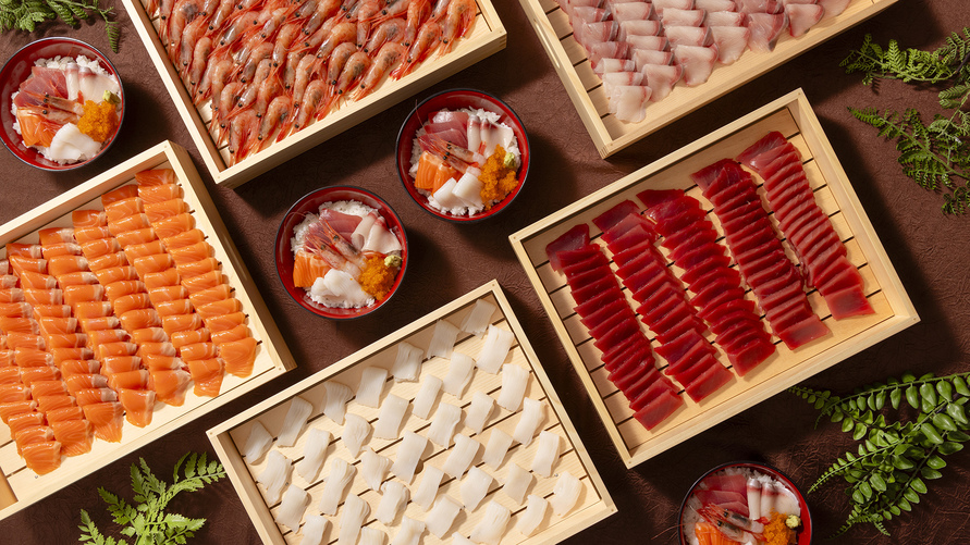 ＜さき楽28‐1泊２食＞函館空港より10分で、イクラやカニなど函館の幸をたっぷり楽しむビュッフェ♪