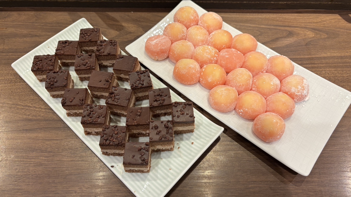 【冬季】トリュフケーキ、リンゴ大福