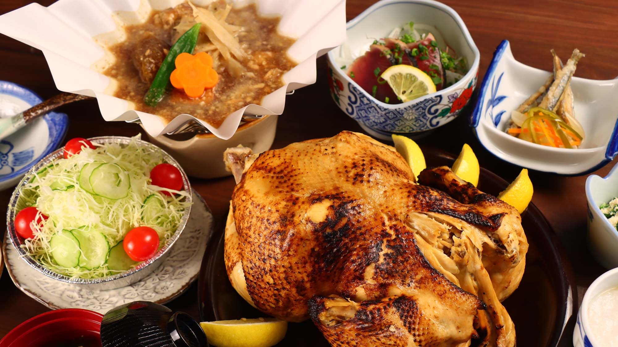 【選べるメイン★１泊２食】うなぎ湖畔名物☆選んで堪能！鶏と魚のスメ料理プラン♪
