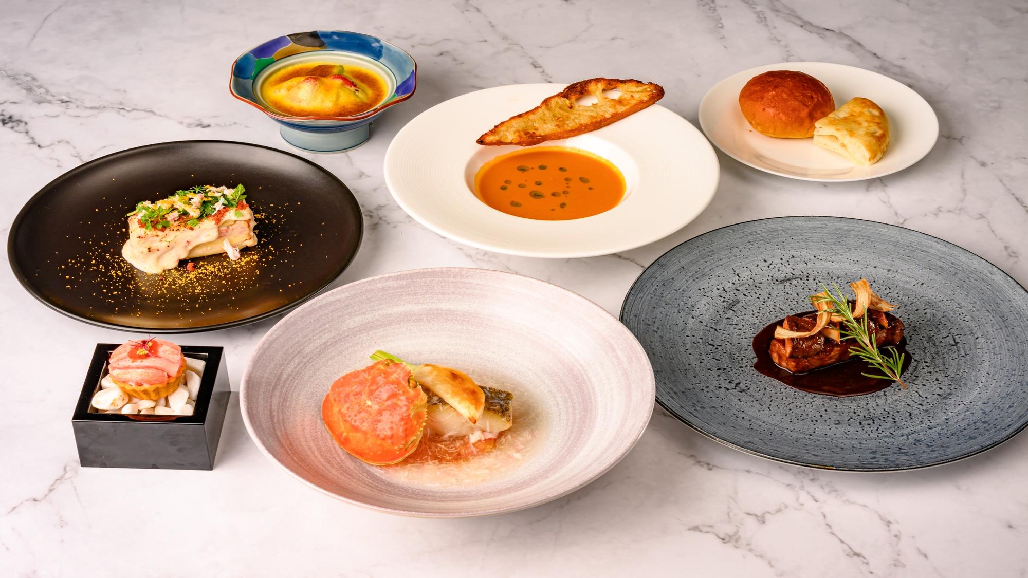 「極 -KIWAMI-」洋のエッセンスを吹き込んだ、香箱蟹づくしのディナーコース