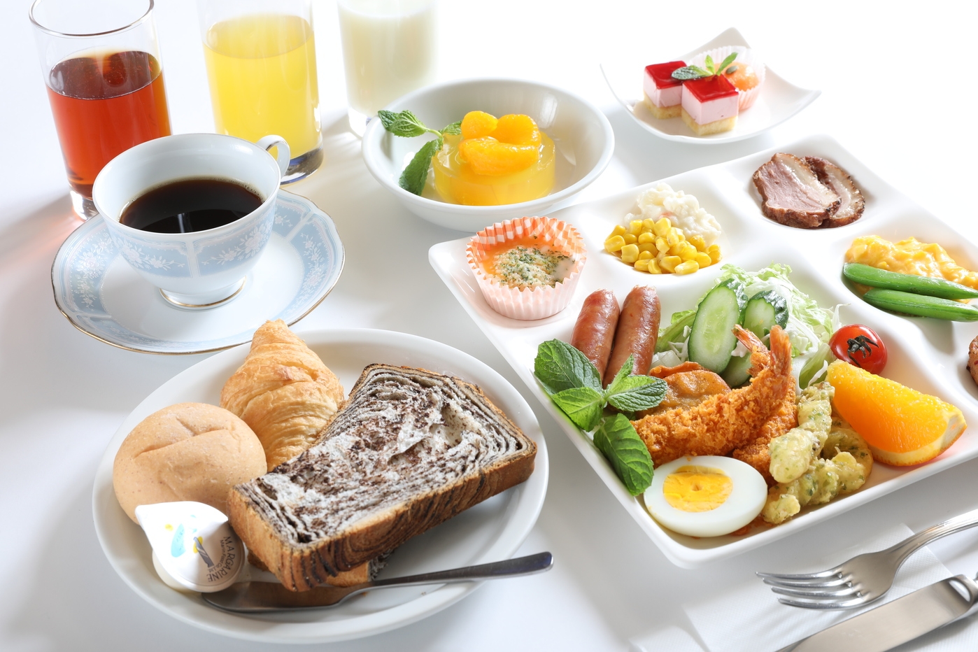 【朝食付き】1日の始まりは朝から！朝食付きプラン