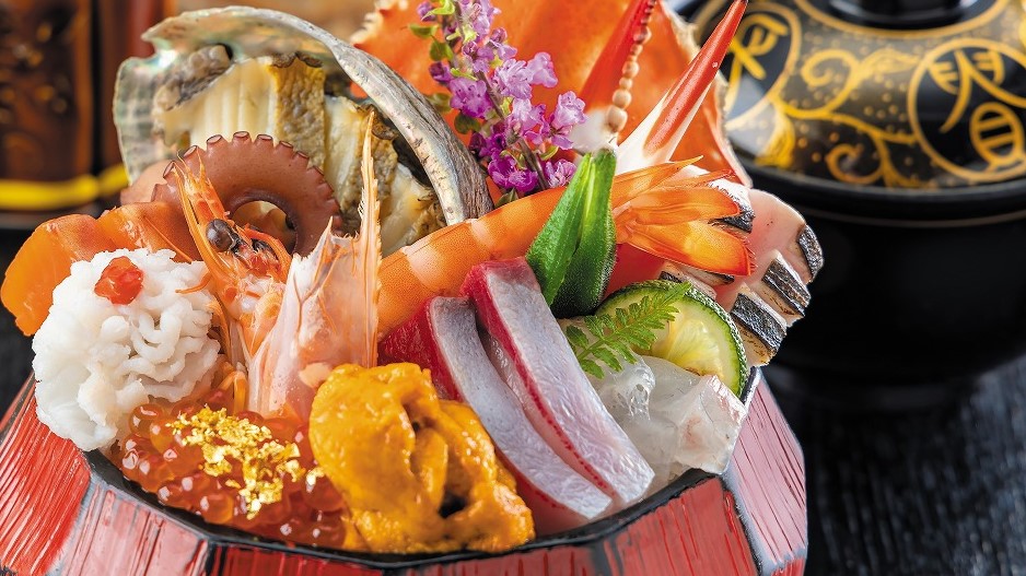 ■【夕朝２食付／ビジネスプラン】豪華海鮮丼　と　御留椀　のセット
