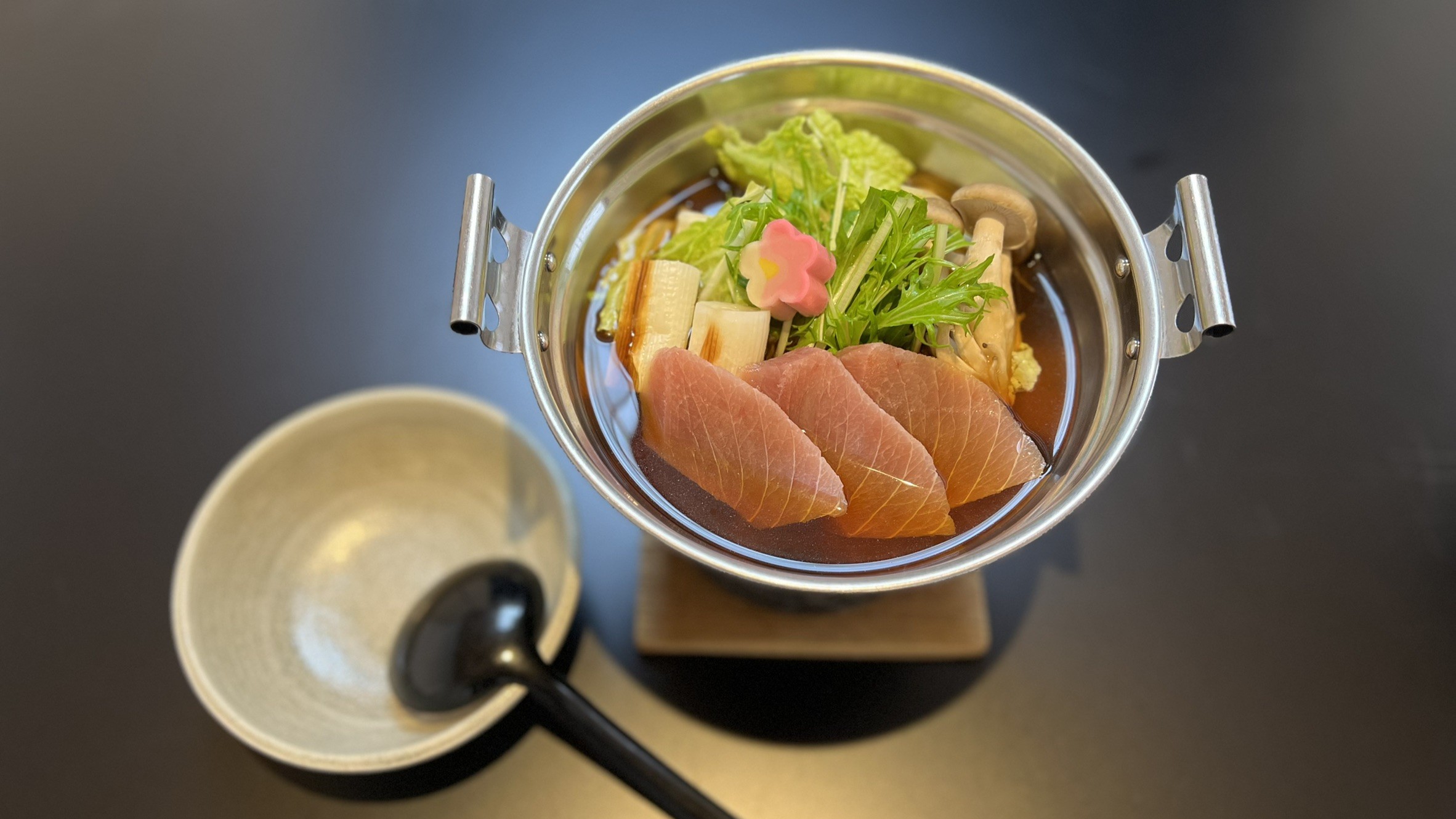 【龍宮会席 春限定メニュー】マグロと焼きネギの葱鮪鍋