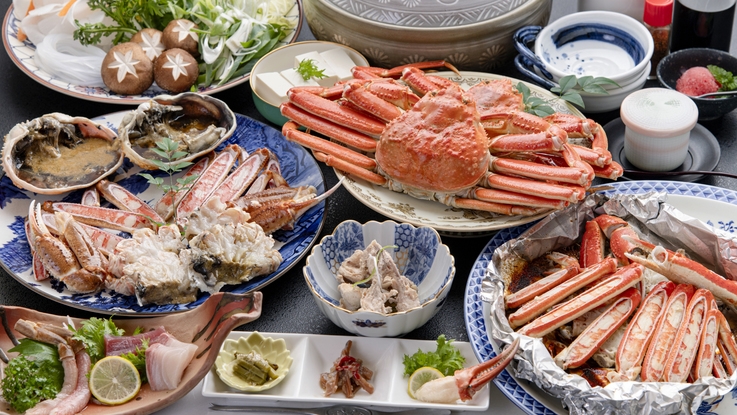 【グレードアップ】蟹1人2杯付！蟹刺し・茹でガニ・カニ味噌・焼きガニ・かに鍋の一番贅沢なグルメコース