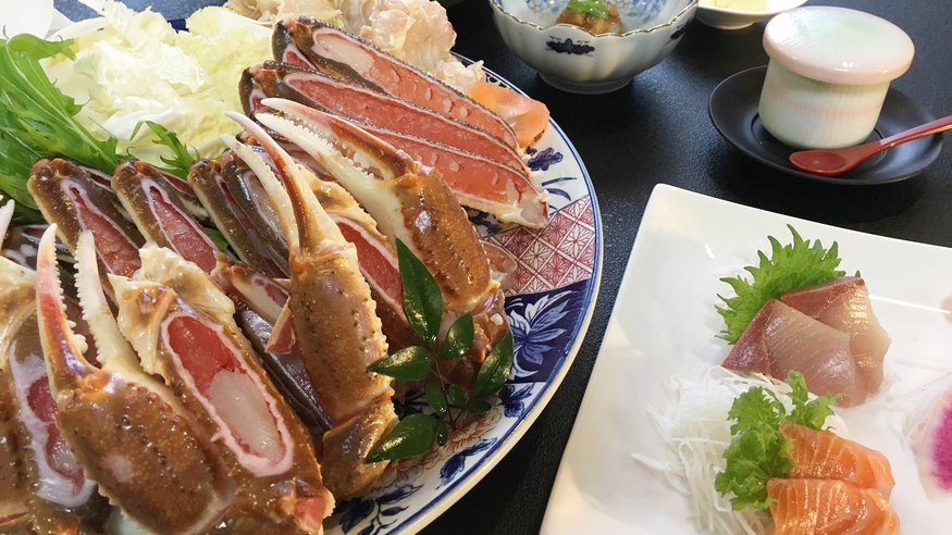 【リーズナブル】当館で一番リーズナブルなお試しかにすき鍋コース！〆の雑炊は自家製コシヒカリでどうぞ