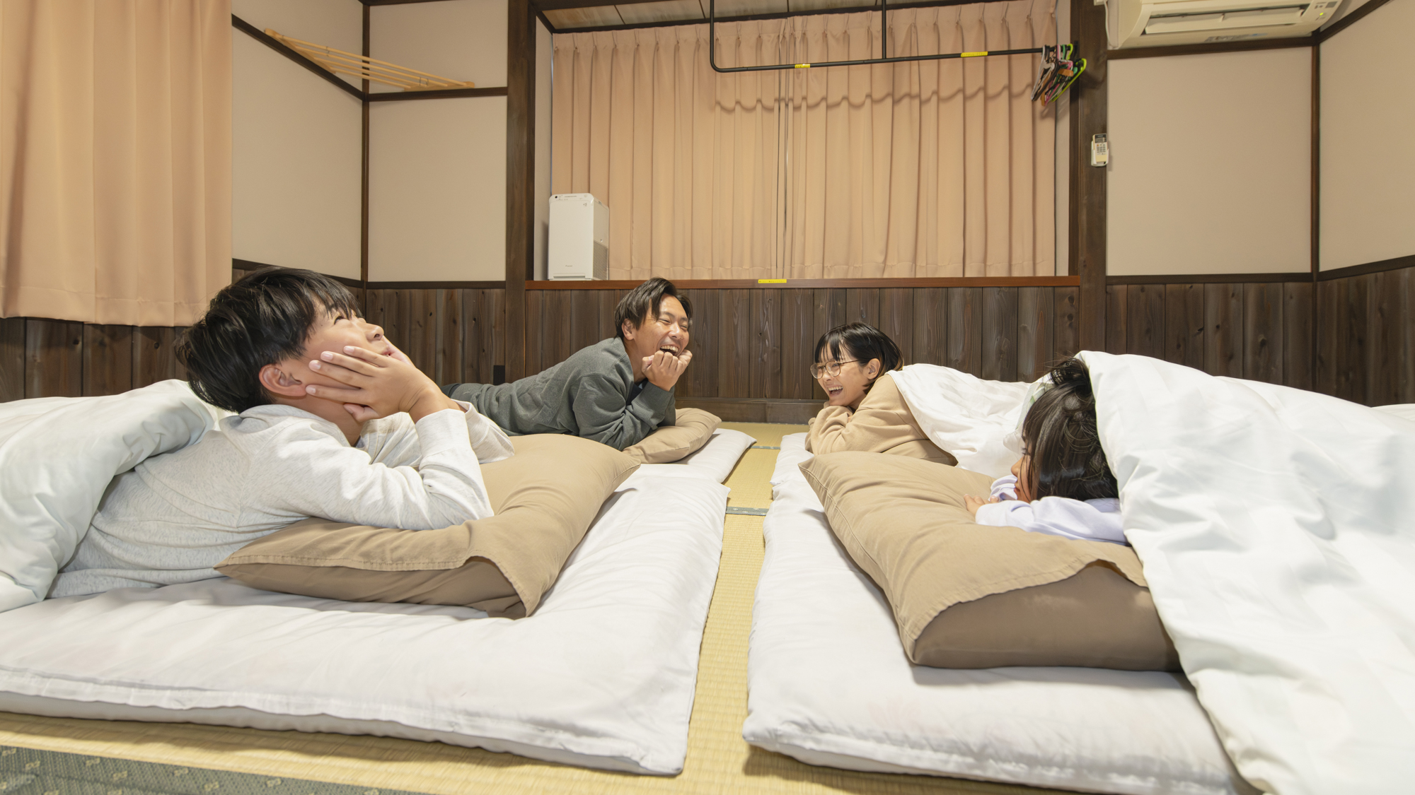 *【部屋】過ごし方（お好きなタイミングのセルフ敷きでいつでもゴロン）