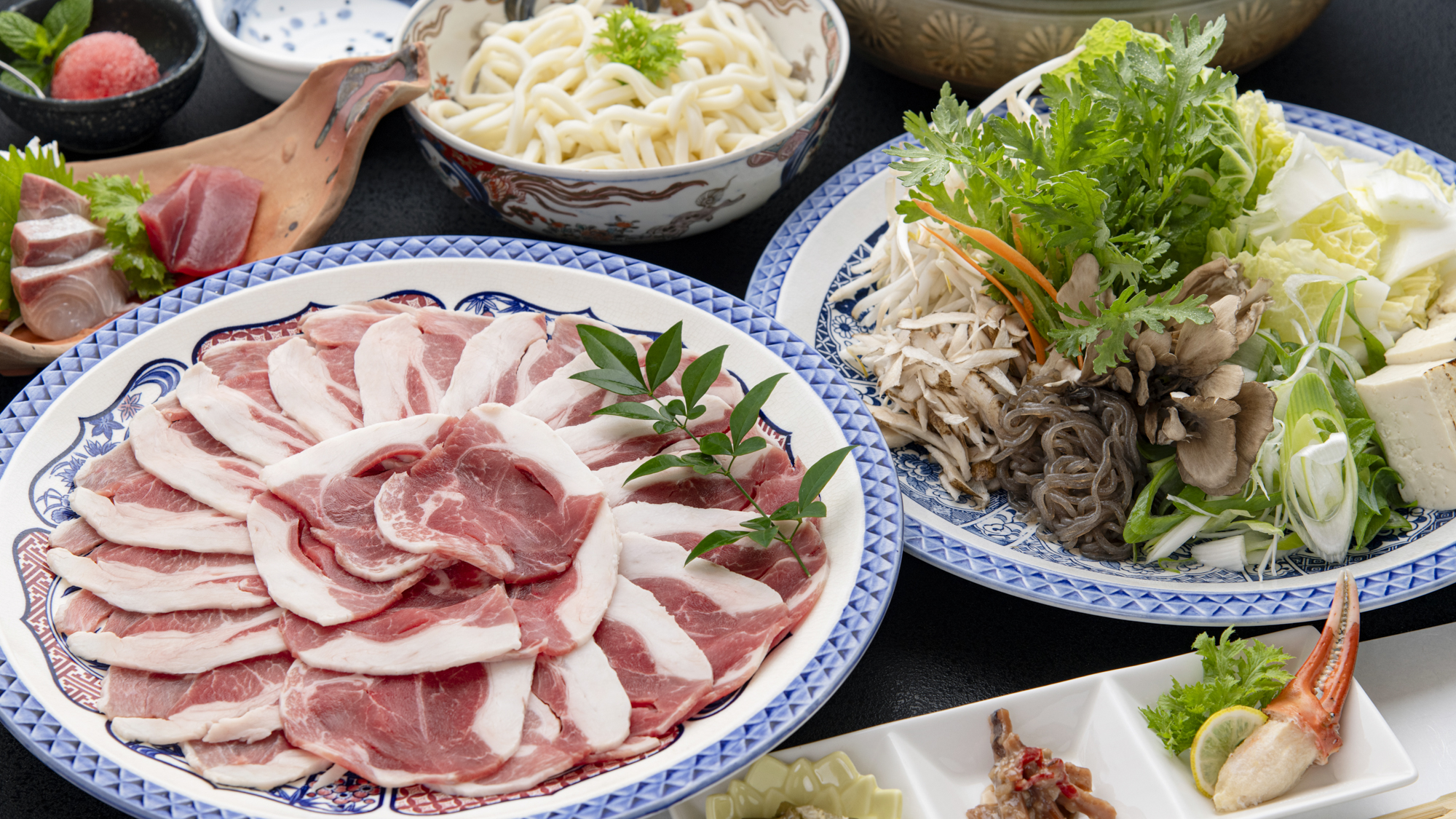 *【食事】夕食一例（ぼたん鍋）