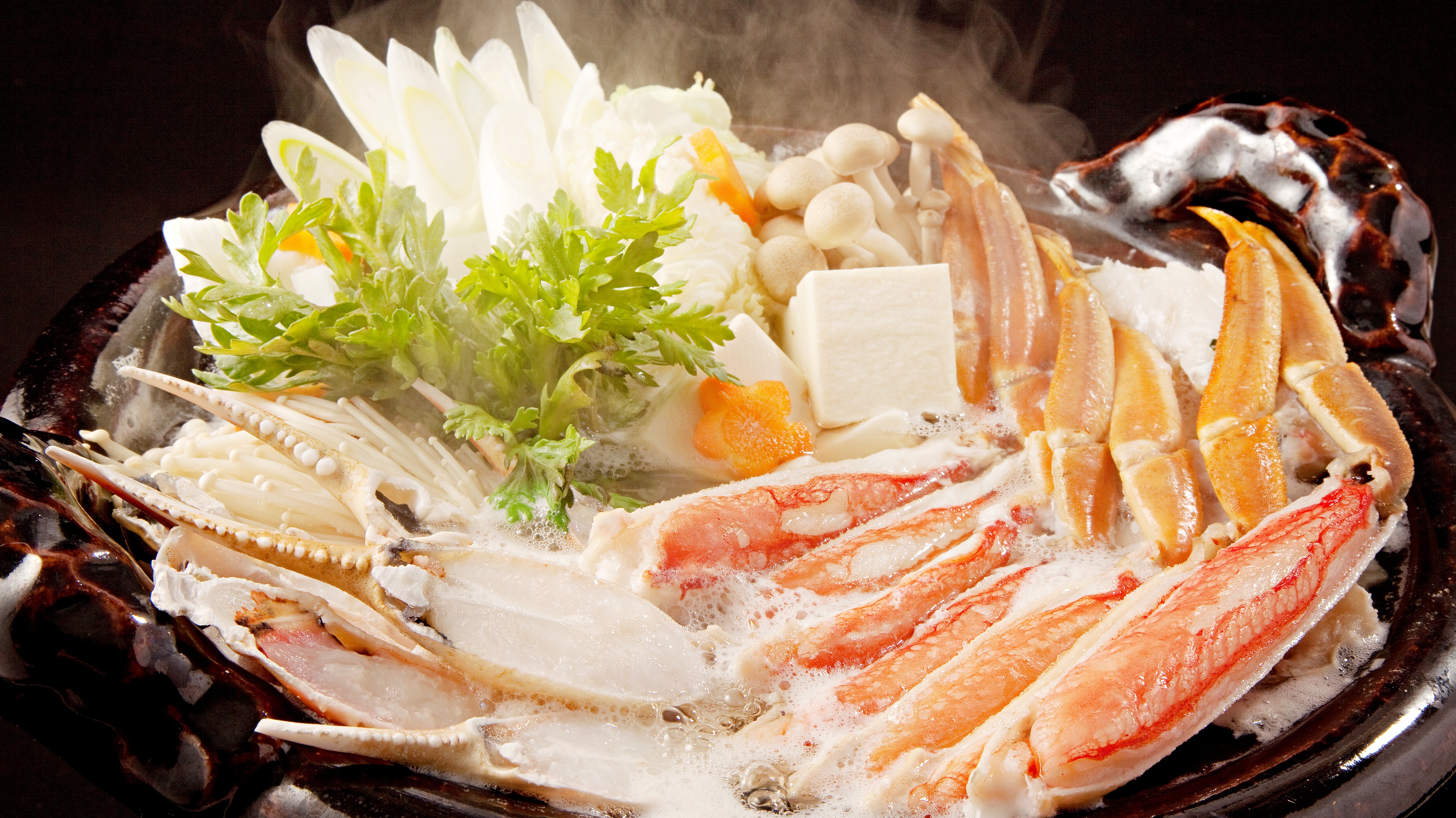 *【夕食一例】蟹すき鍋（イメージ）