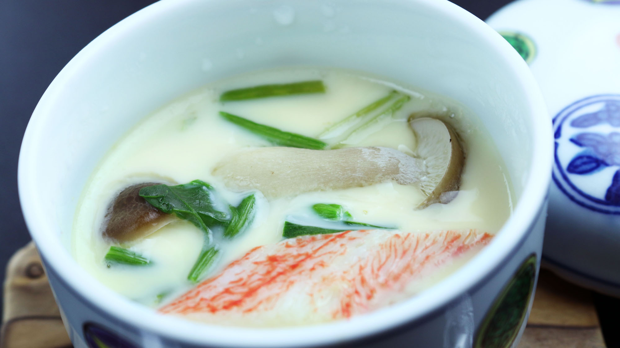 夕食例◆手作りの彩り鮮やかな茶碗蒸し