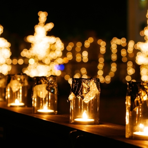 ◆【キャンドルイルミネーション】約5000個のキャンドルがロマンティックなクリスマスを演出