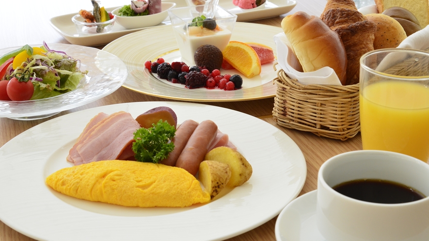 【レストラン　夢の国】和洋ビュッフェ朝食イメージ