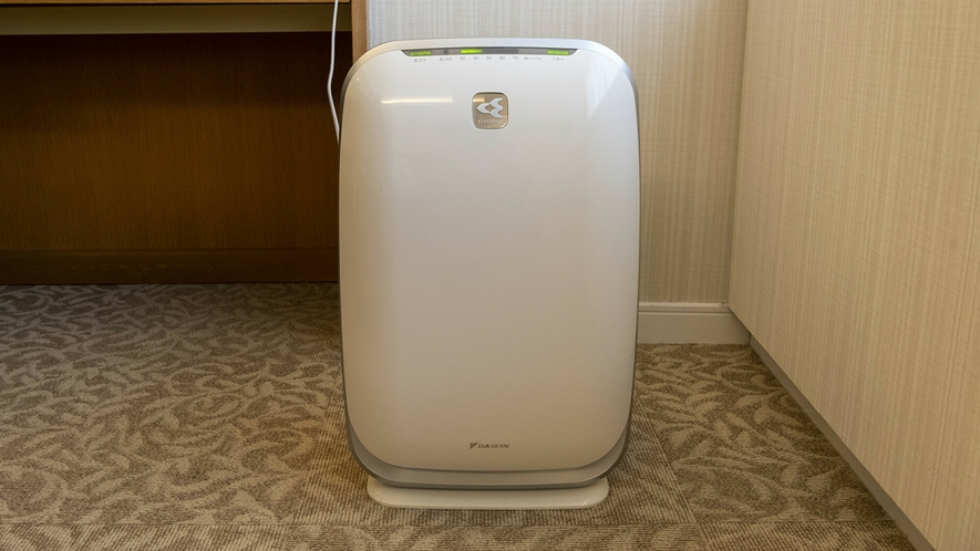 【客室一例】加湿空気清浄機は全室設置しております。