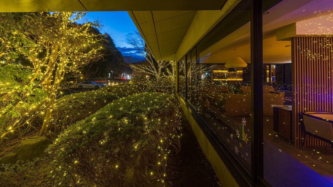 【12月〜3月限定】静寂な仙石原に眩いシャンパンゴールドの光で奏でる『ウィンターイルミネーション』