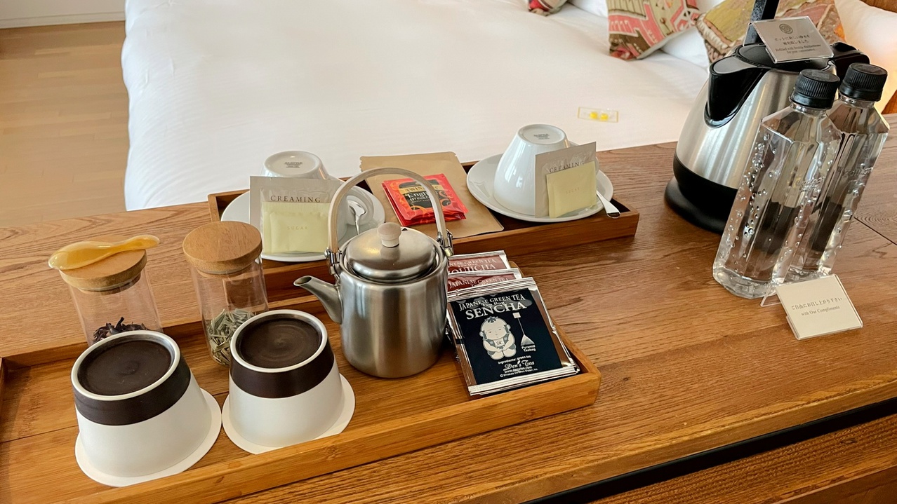 スイートルームにご用意のコーヒーセットです。 