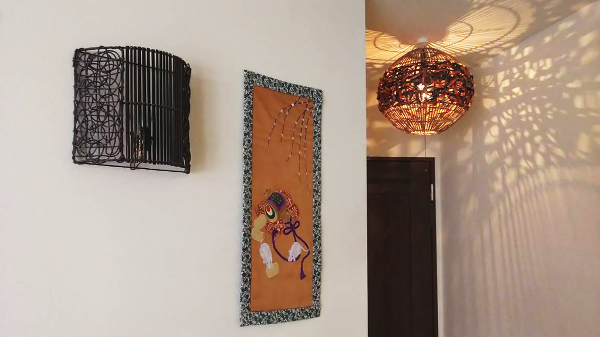 #【館内】館内には女将が作ったパッチワーク等が飾られております