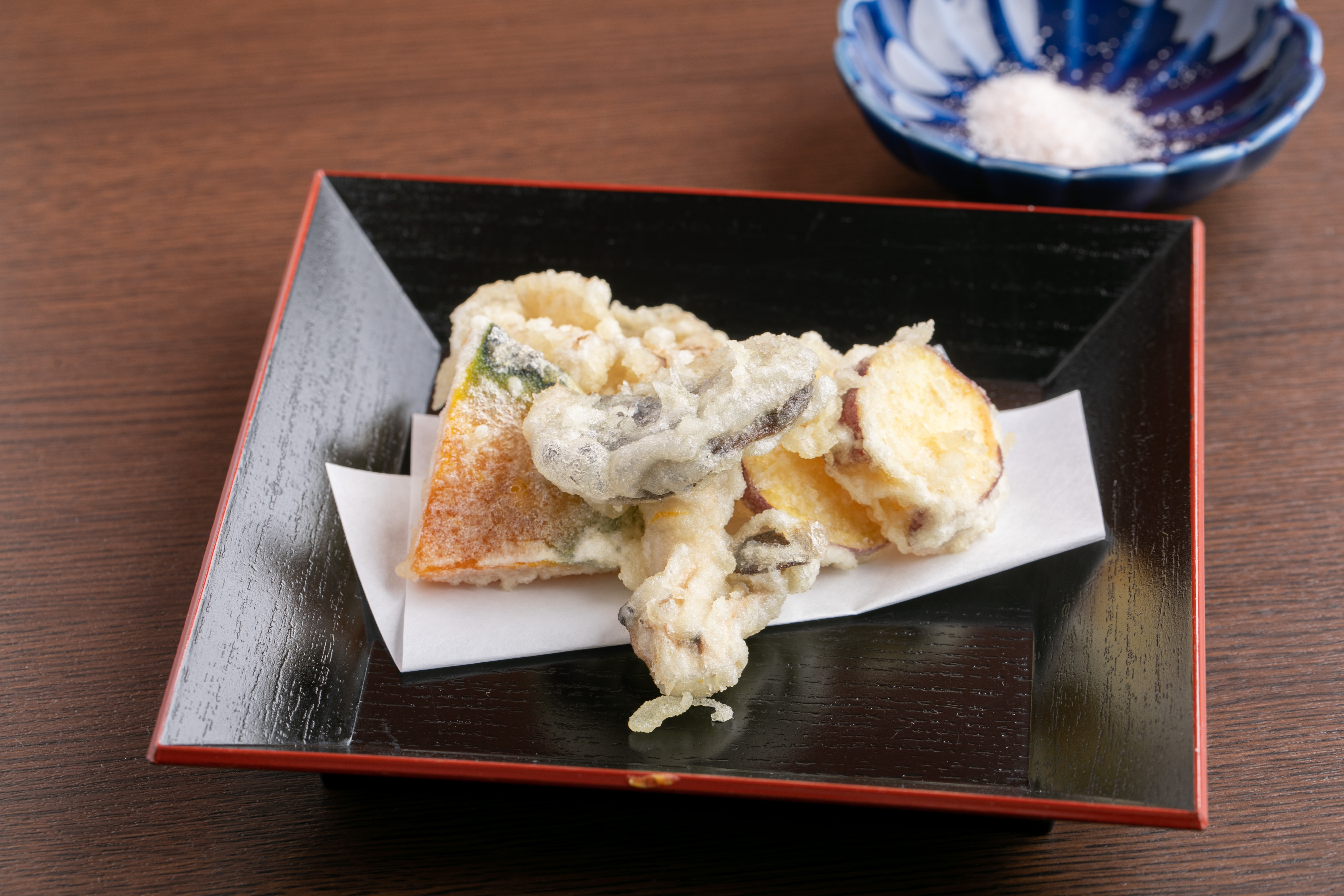 ヴィーガン会席の天麩羅です。